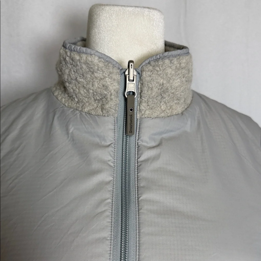 Smartwool Women's Reversible Anchor Line Sherpa Vest Size M Storm Gray EUC - Picture 7 of 15